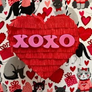 Handmade heart mini piñata